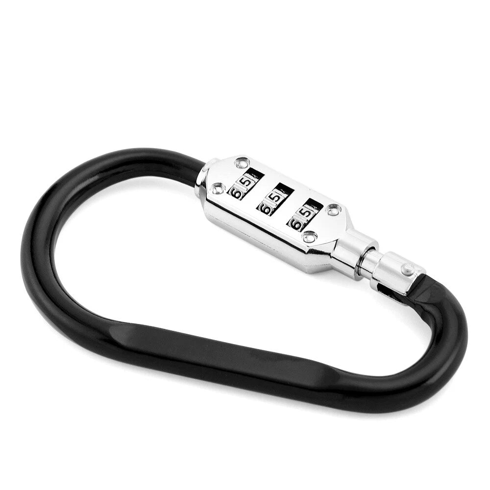 Universal Motorcycle Helmet Security Combination Lock Accessories Black