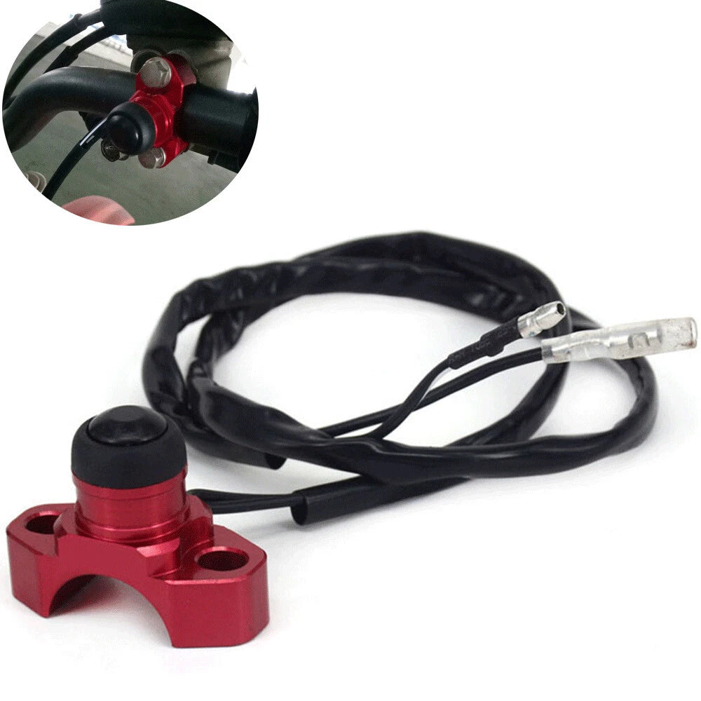 CNC Engine Stop Start Kill Switch Button For Motorcycle ATV Dirt Pit Bike Quad