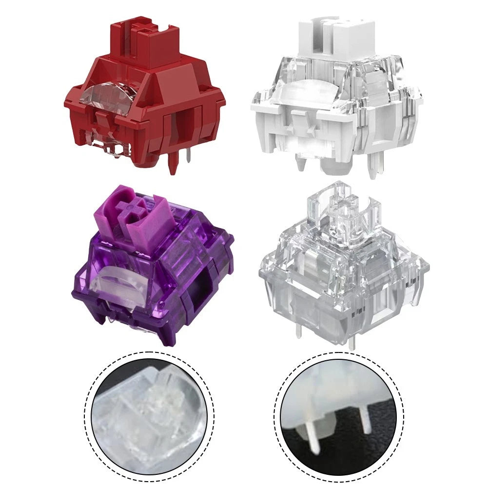 10X TTC V2 Mechanical Keyboard Switches Silent Linear RGB