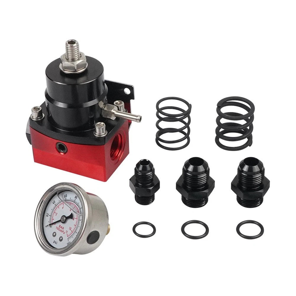 Triple Spring Fuel Pressure Regulator Kit for Flexible PSI Settings (3-70 PSI)