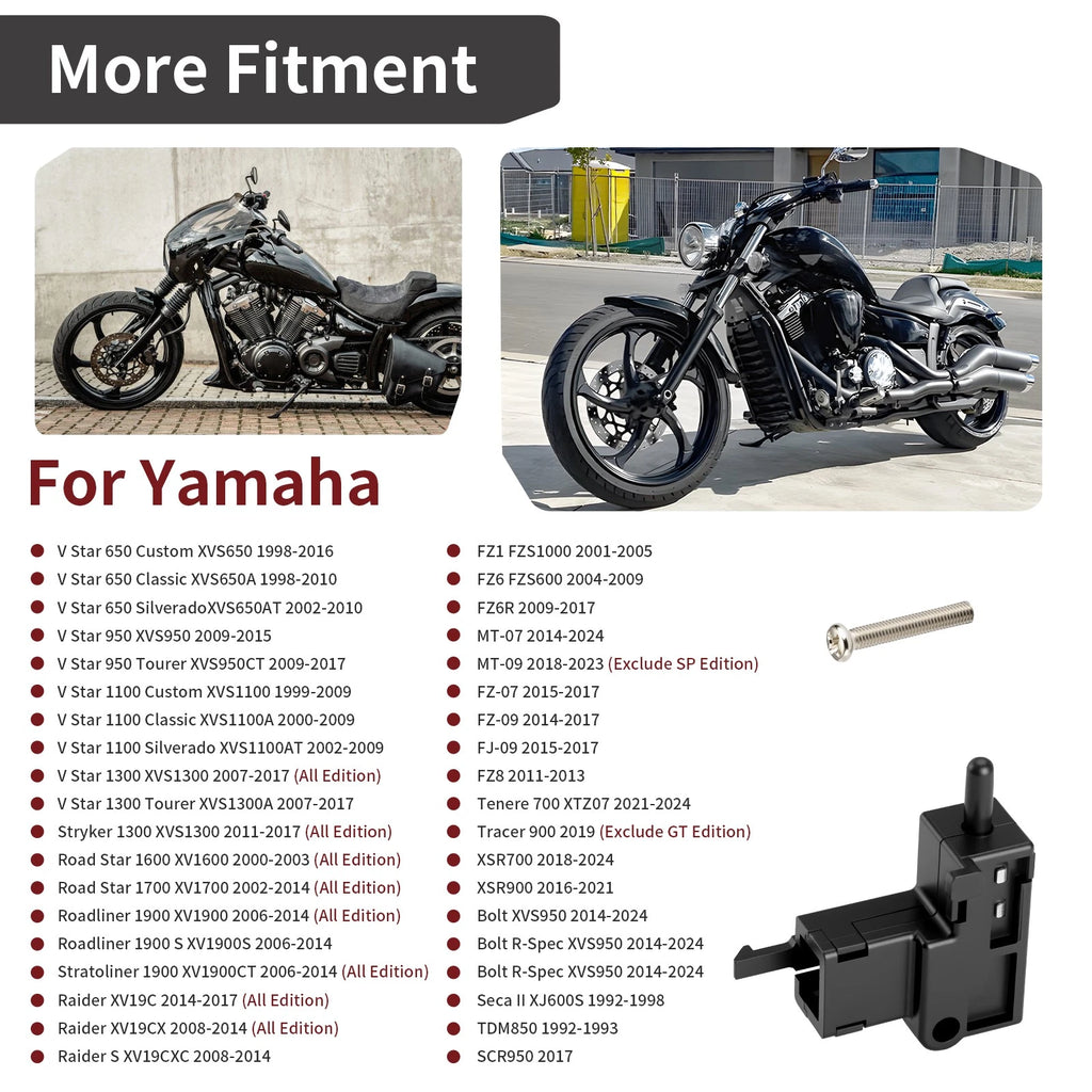 Left Clutch Lever Switch for Yamaha Stryker 1300 (2011–2017) 3YX-82917-01-00