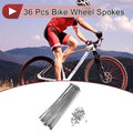 Bicycle Spokes Set 12G 207mm for 36 Wheel (45 Steel Galvanized)