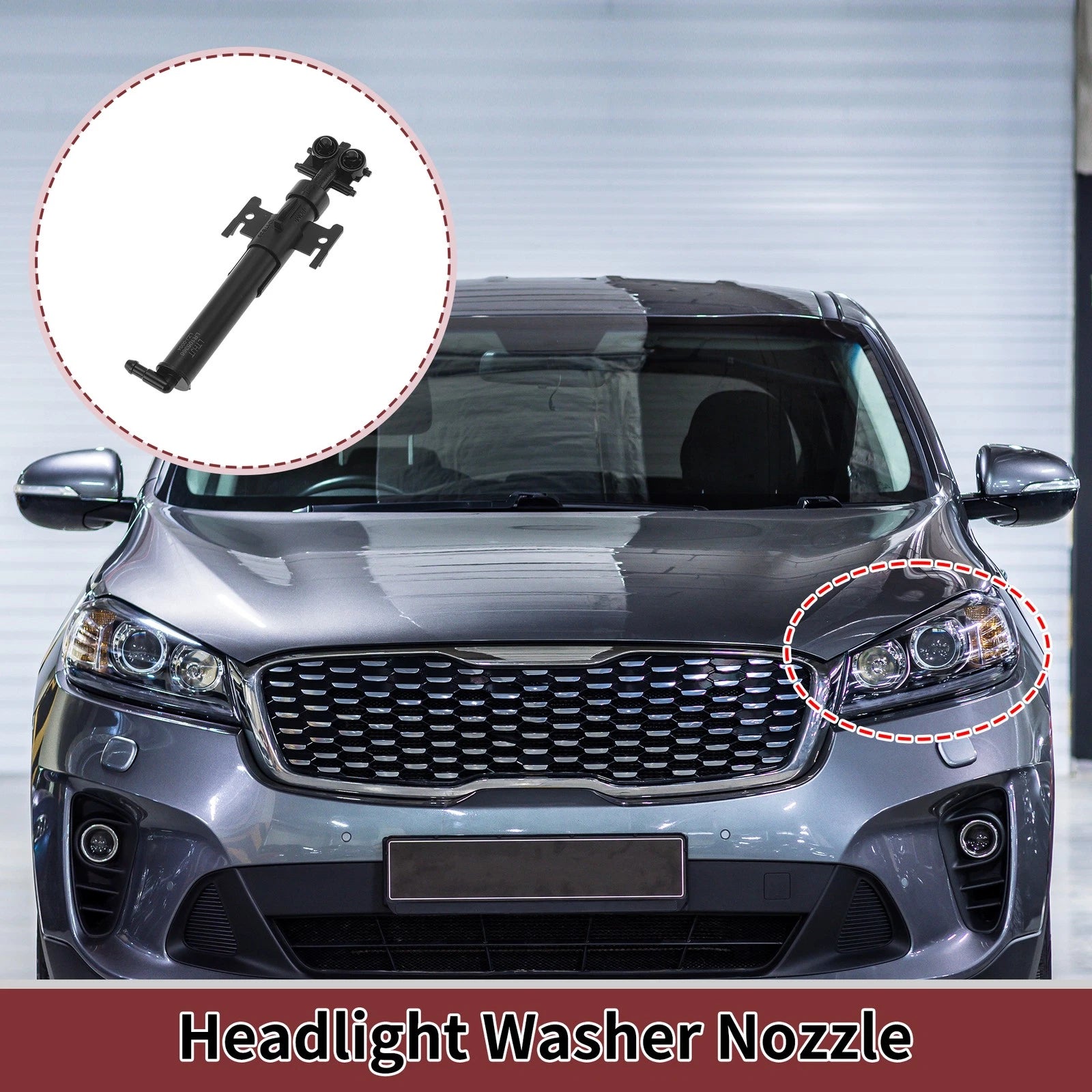 Front Driver Side Headlight Washer Nozzle for Land Rover Range Rover Sport (2018)