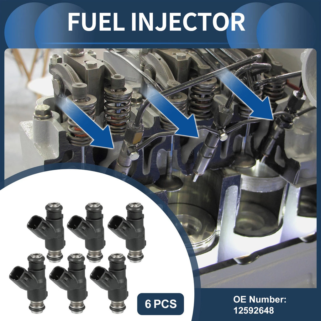 Fuel Injector Replacement for Chevrolet Impala 2007–2010 3.5L Set