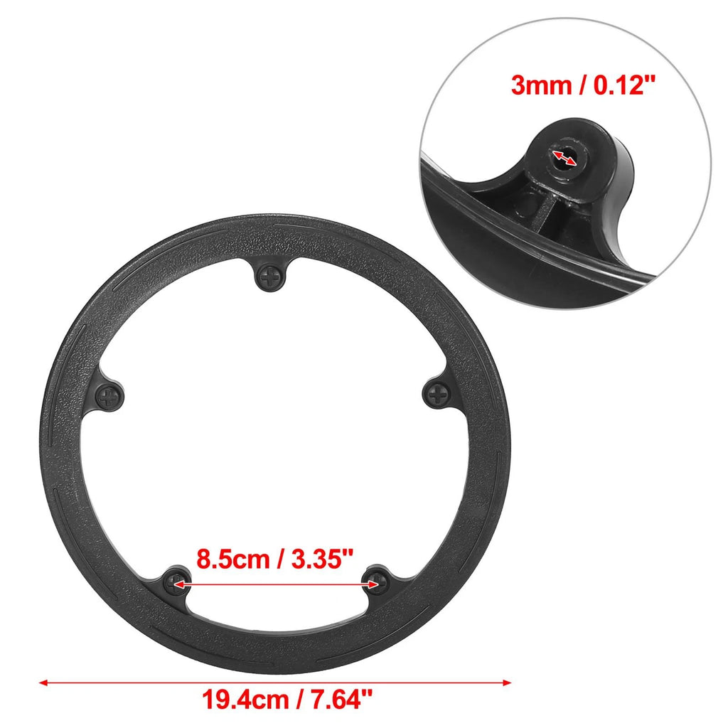 Bicycle Bike Crankset Chainring Cover Protector Black for 44 Teeth (8.5cm)