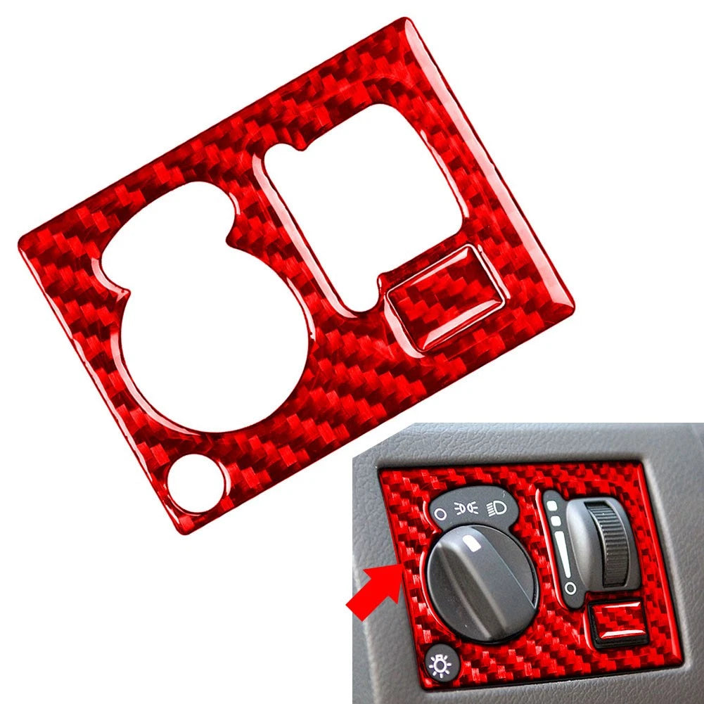 Headlight Switch Panel Button Cover Trim for Chrysler 300 300C (2005–2010) Red