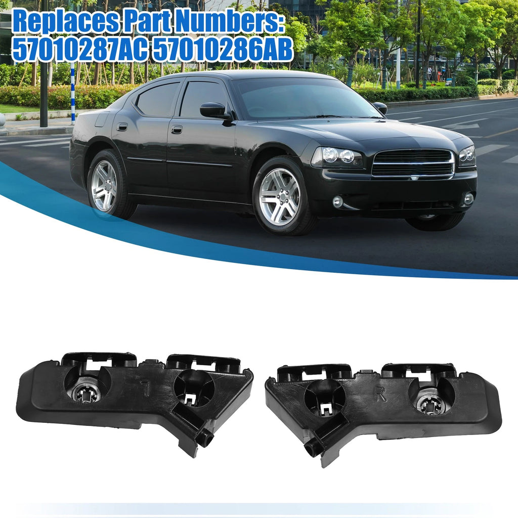Front Bumper Bracket Pair Left Right Replacement for Dodge Charger (2011–2014)