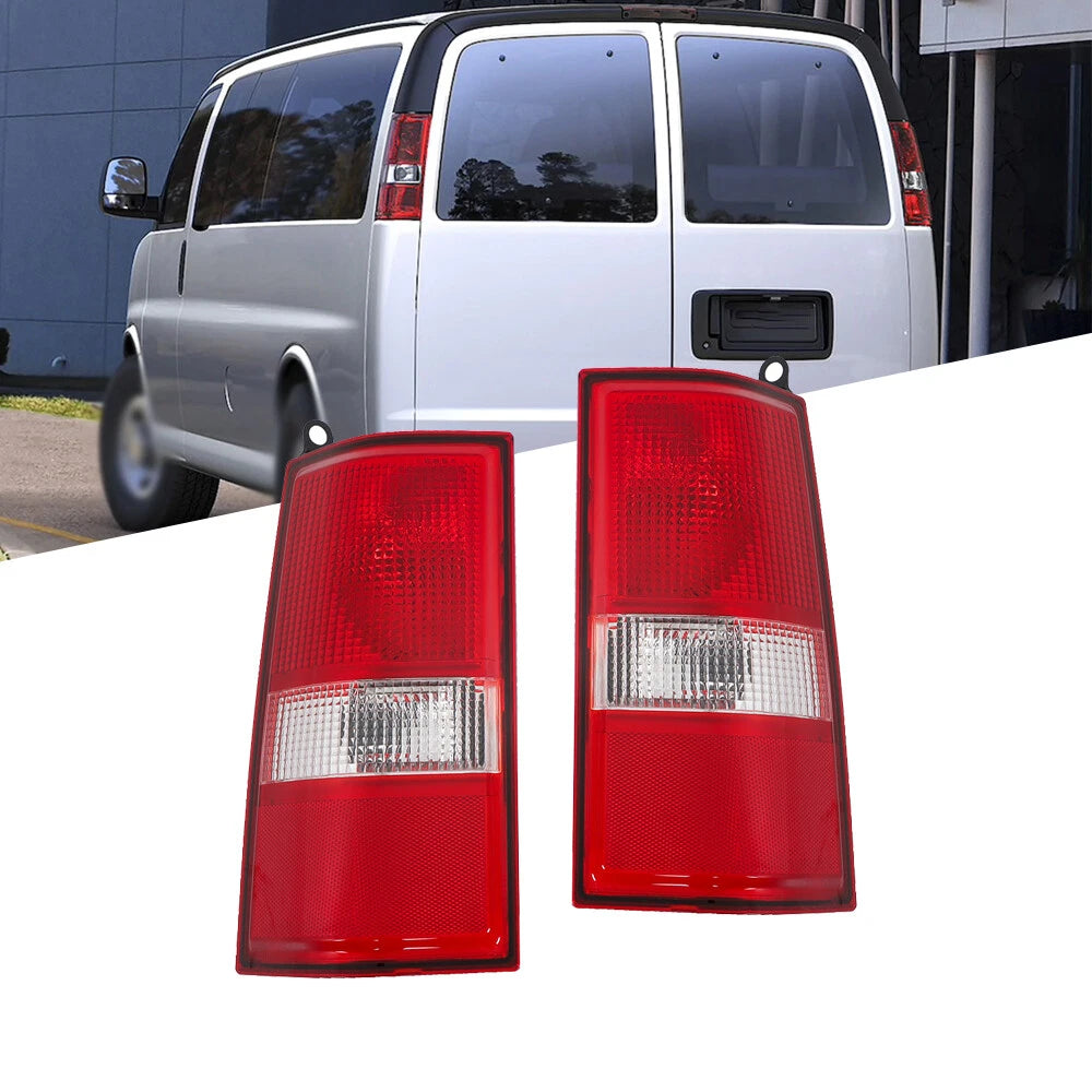 Tail Lights for Chevrolet Express/GMC Savana (2003–2023) Left+Right Halogen