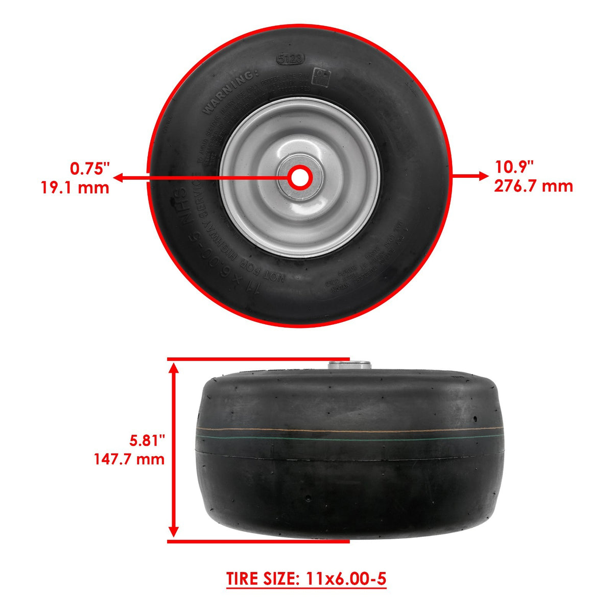 Mower Wheel Replacement for Jonsered Z42 Z46 Z48 Z54 (2000–2015)