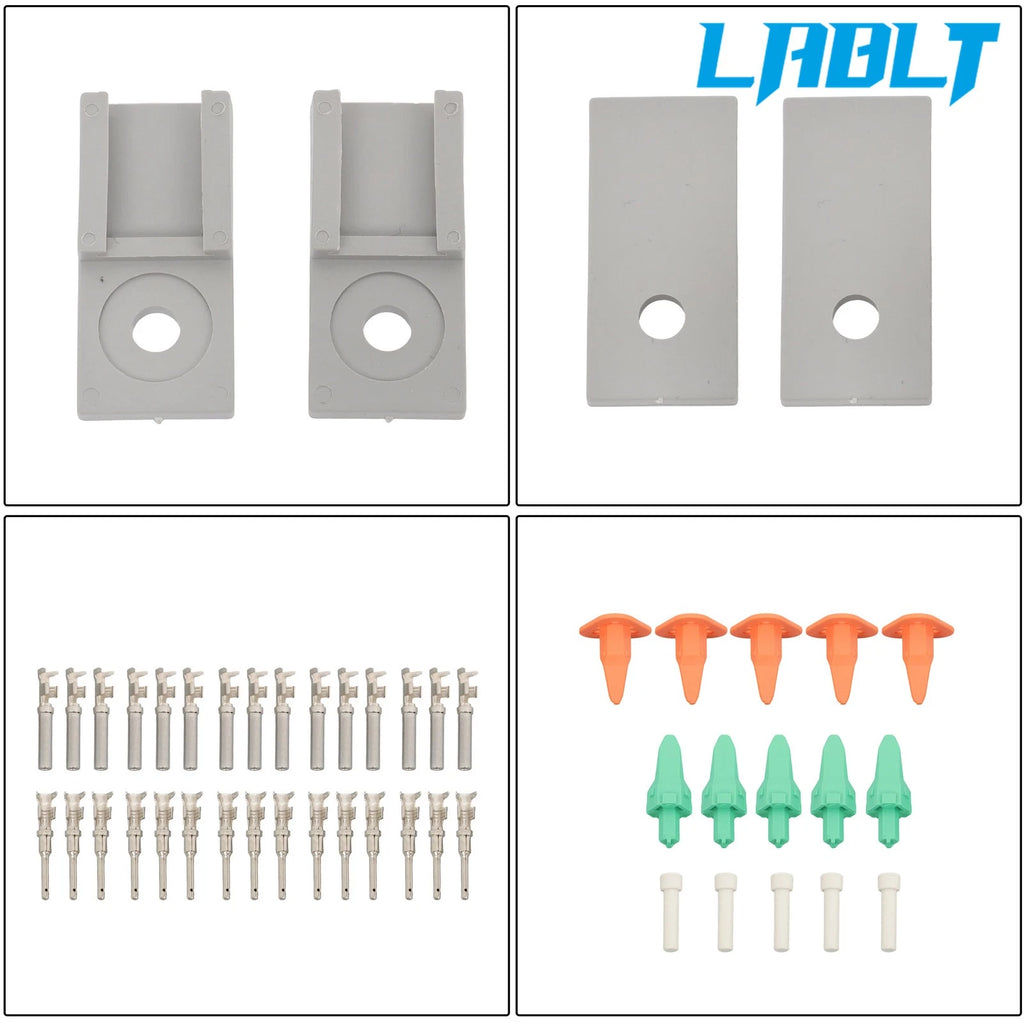 5X 3Pin Waterproof Electrical Wire DT Connectors for (Size 16)