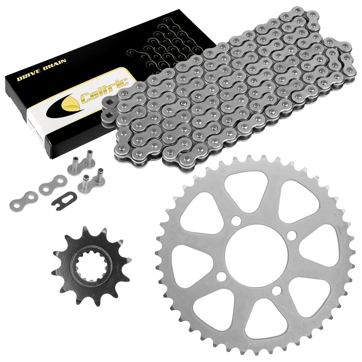 Drive Chain Front Rear Sprockets Kit for Kawasaki KSF250A Mojave (1987–2004)