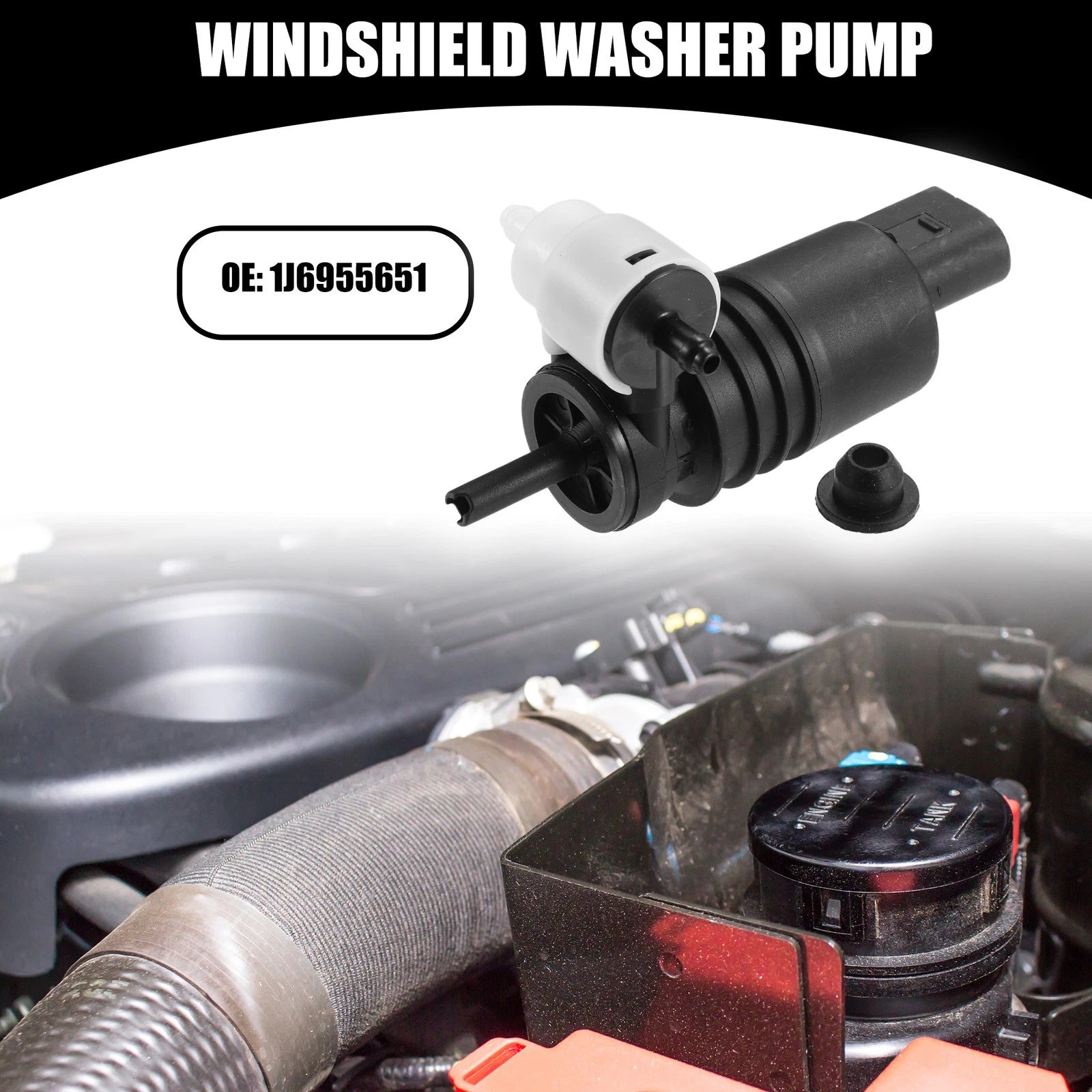 Windshield Washer Pump for Audi A4 1.8L 2.8L 2000–2001