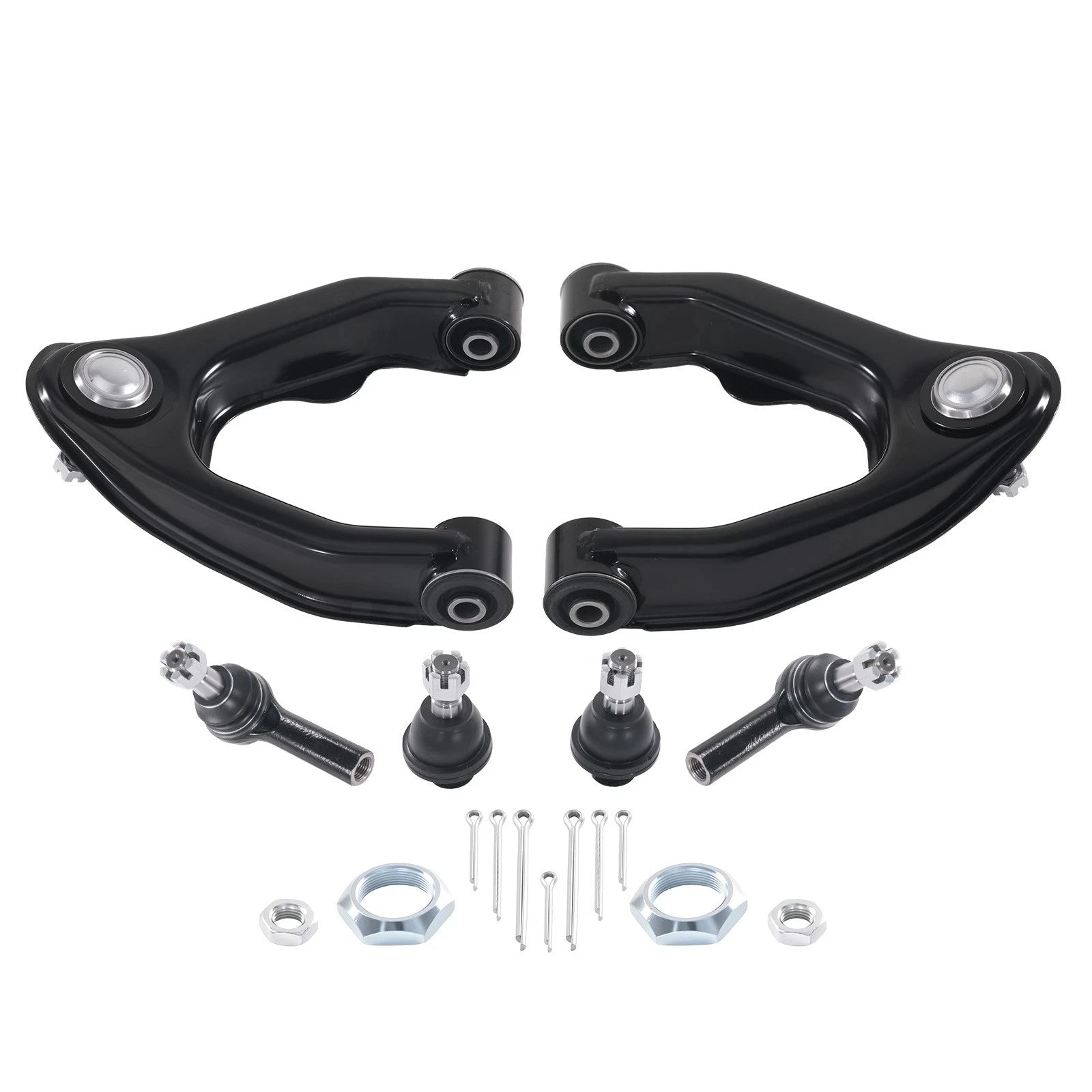 Front Upper Control Arms Ball Joint Tie Rod Kit for Nissan Xterra Frontier (2000–2004)