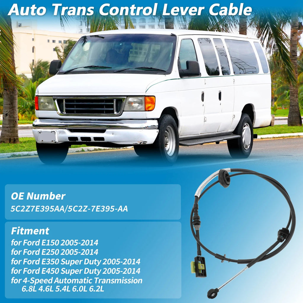 Auto Trans Gear Shift Cable for Ford E150 E250 E350 E450 (2005–2014)