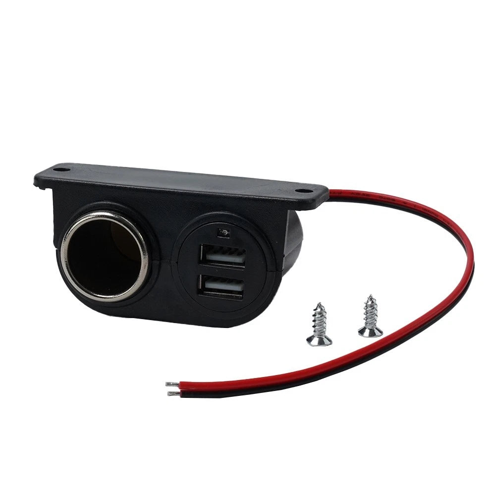 Dual USB Car Charger for Universal Use (12V)