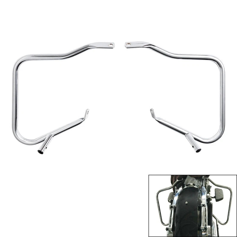 Saddlebag Guard Bracket for Harley Street Glide (2014–2024) Black/Chrome