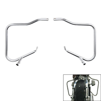 Saddlebag Guard Bracket for Harley Street Glide (2014–2024) Black/Chrome