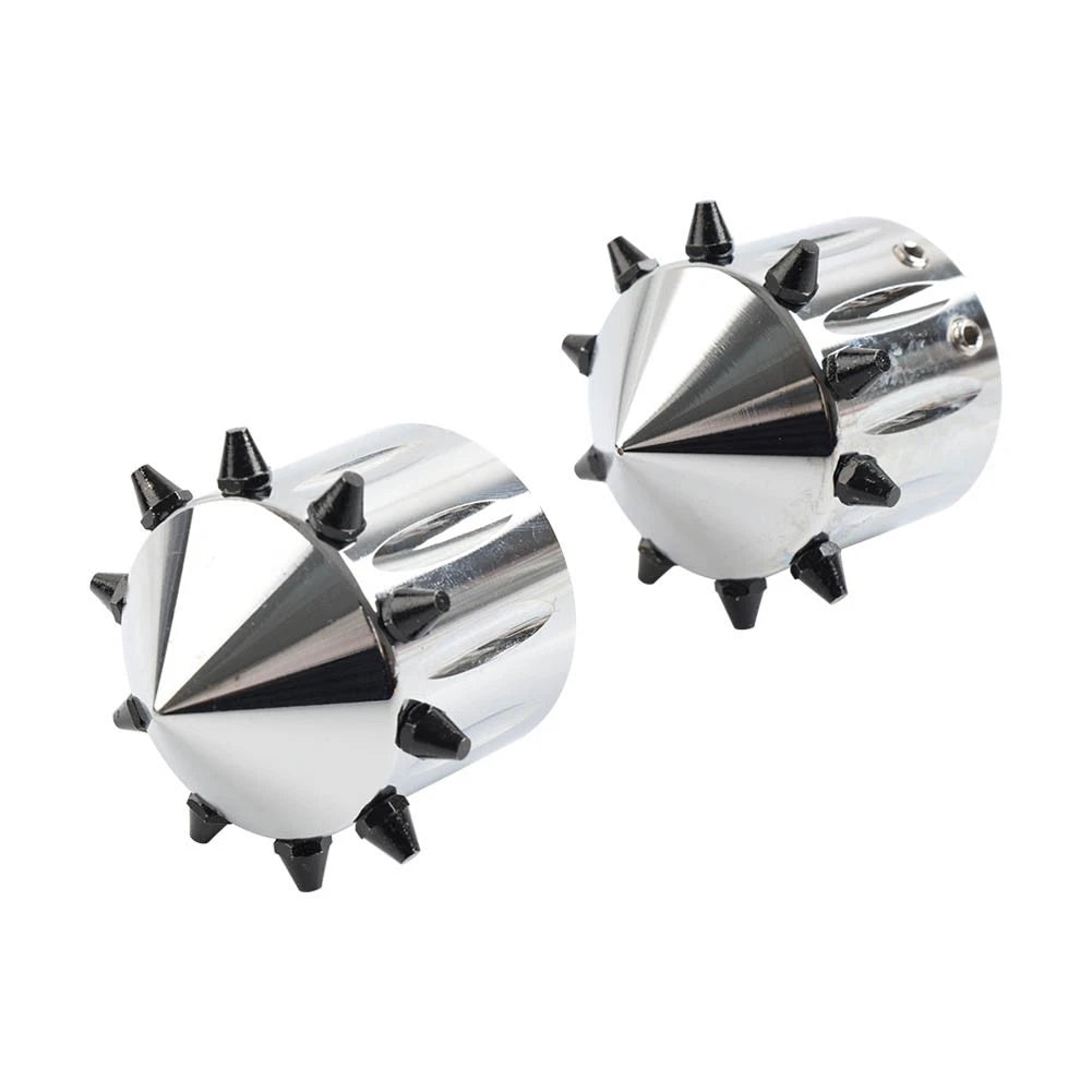 CNC Cut Front Axle Cap Nut Covers for Harley Touring Road King Street Glide