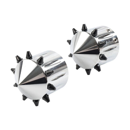 CNC Cut Front Axle Cap Nut Covers for Harley Touring Road King Street Glide