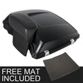 Matte Black Razor Trunk Backrest Pad for Harley Touring Electra Glide (2009–2013)