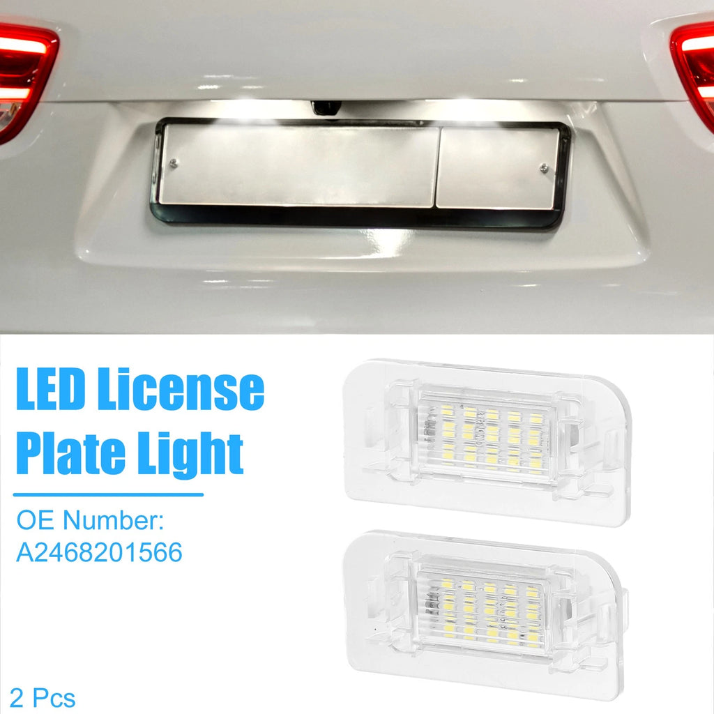 2 Pcs LED License Plate Light Replacement for Mercedes-Benz B-Class W246 (2012–2018)