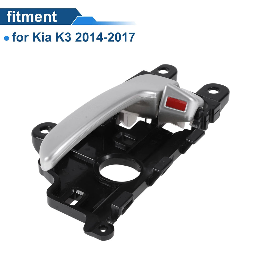 Front Passenger Side Interior Door Handle for Kia K3 (2014–2017) Black Chrome