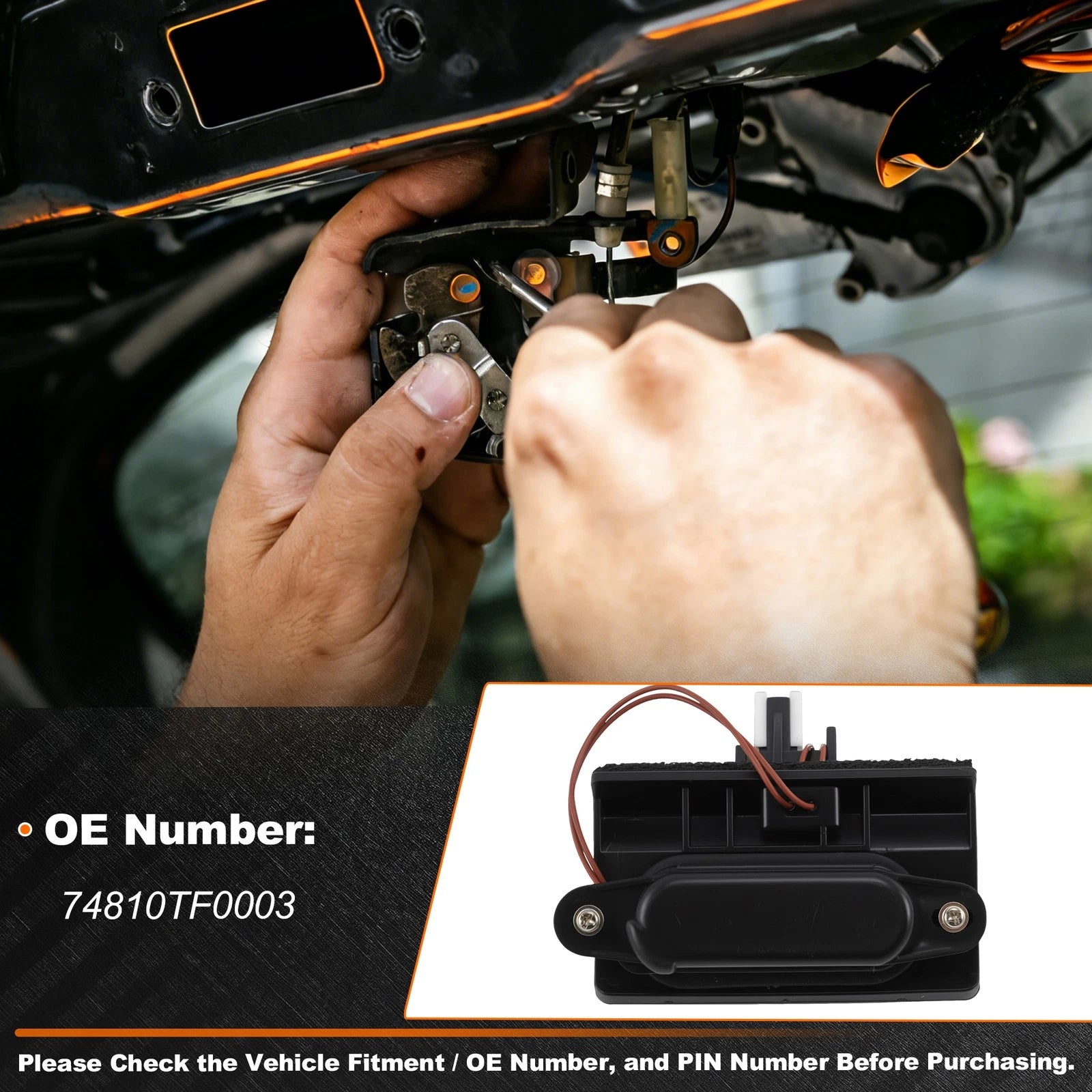 Tailgate Trunk Release Switch Replacement for Honda HR-V 2014–2019