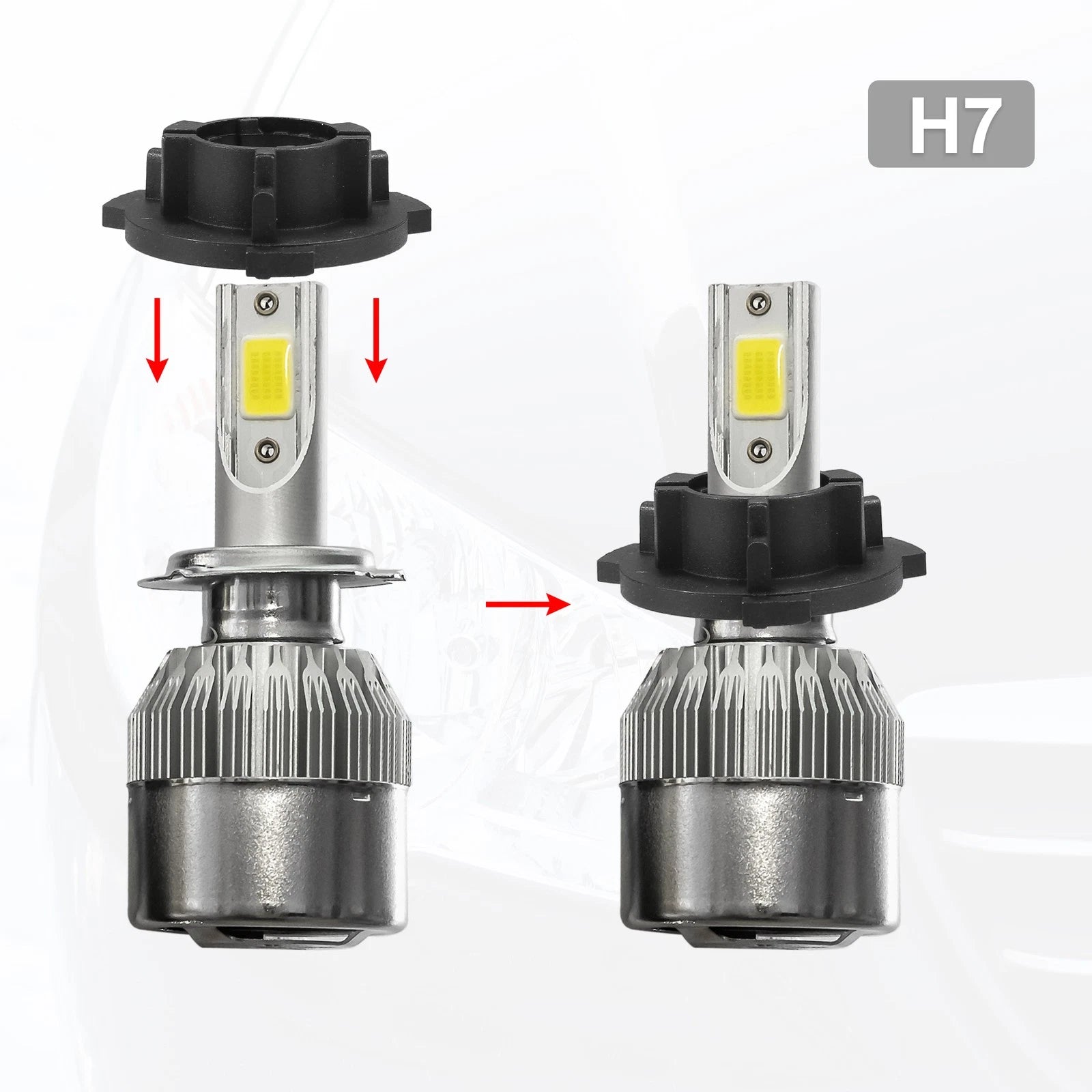 LED Headlight Adapter Base Set H7 for Volkswagen Tiguan (2015–2015)