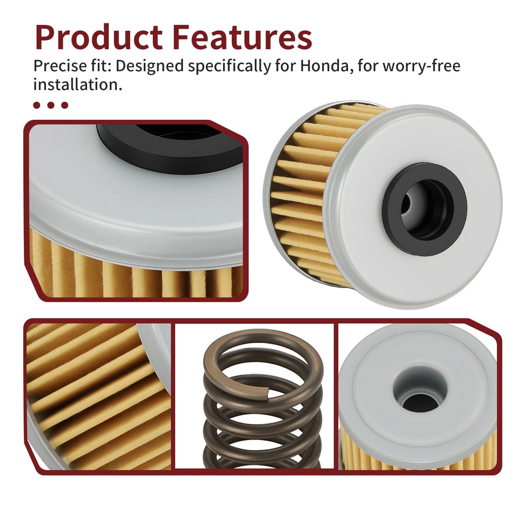 5PCS Oil Filter w/ O-Ring for Honda CRF250X (2004–2009, 2012–2013, 2015–2017)