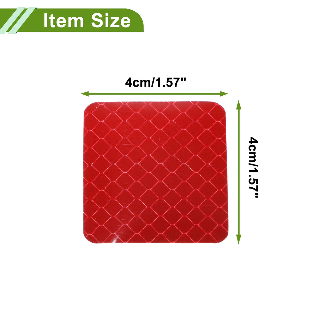 Reflective Bumper Decal for - Red Square Rhombus Grid
