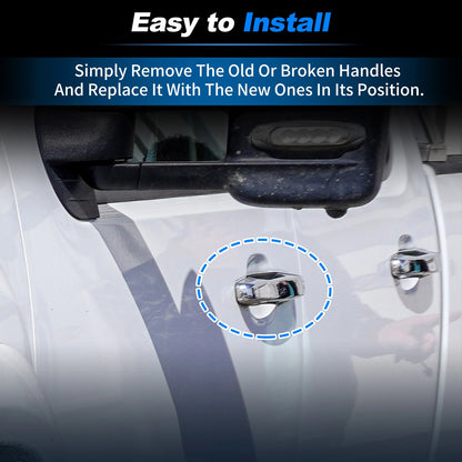 Front Right Door Handle No.13583889 for Chevrolet Silverado White
