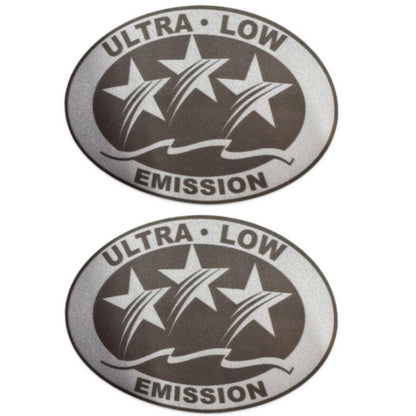 2XUltra Low Emission 3 Outboard Graphic Light Gray Sticker Decal Outboard Engine