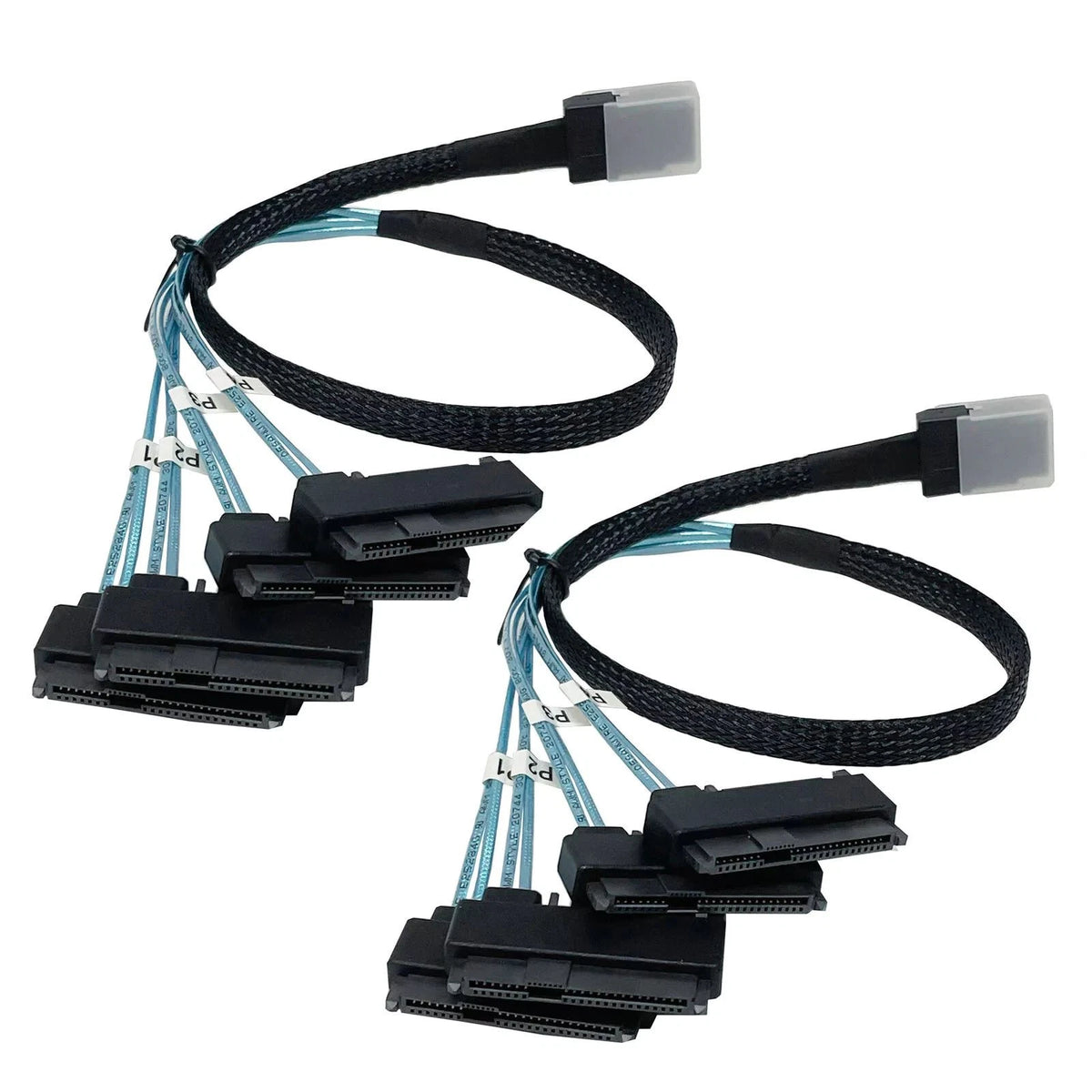 2X SATA Power Cable HDD Connectors 0.5M