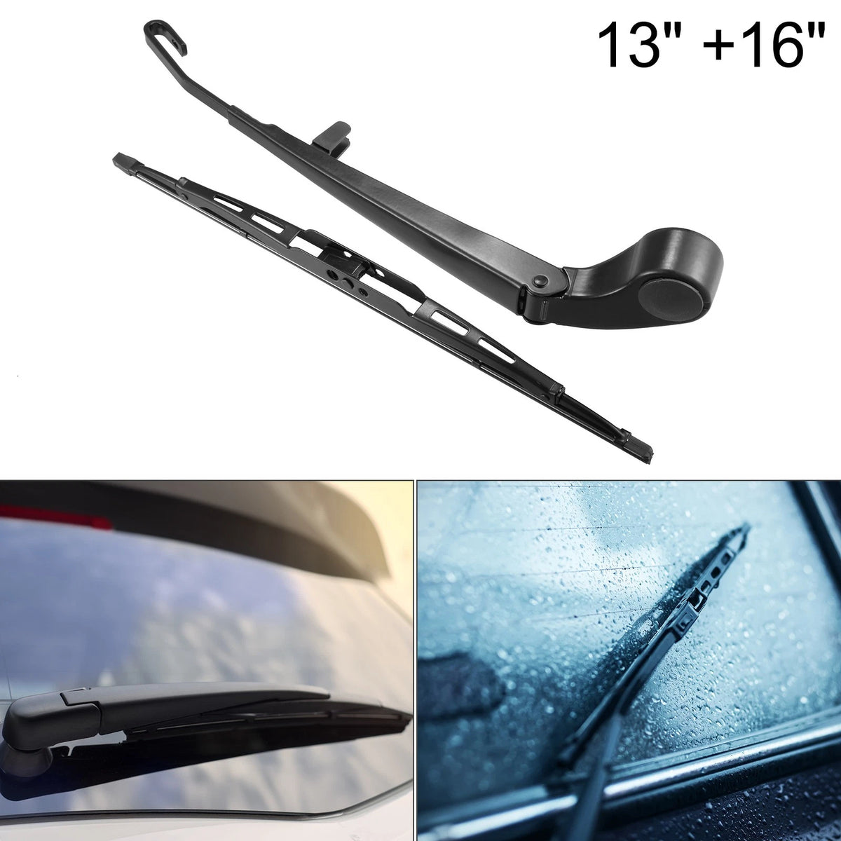 Rear Windshield Wiper Blades Set 13 16 Inch for BMW X5 E53 (1999–2006)