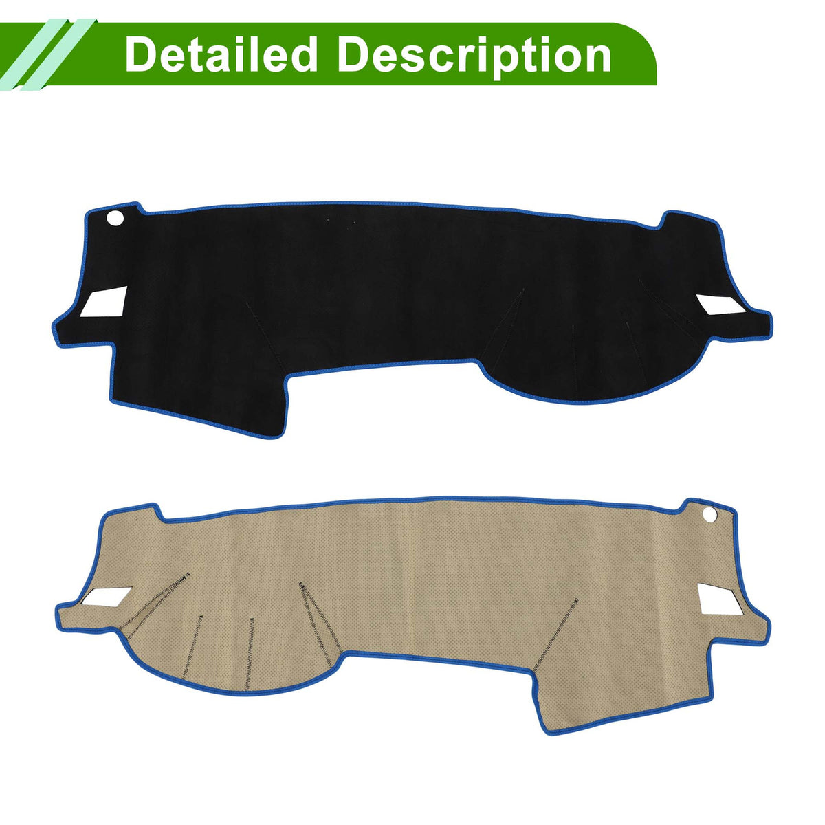 Dash Cover Mat Sun Protector for Subaru Outback 2005–2009 Black Blue
