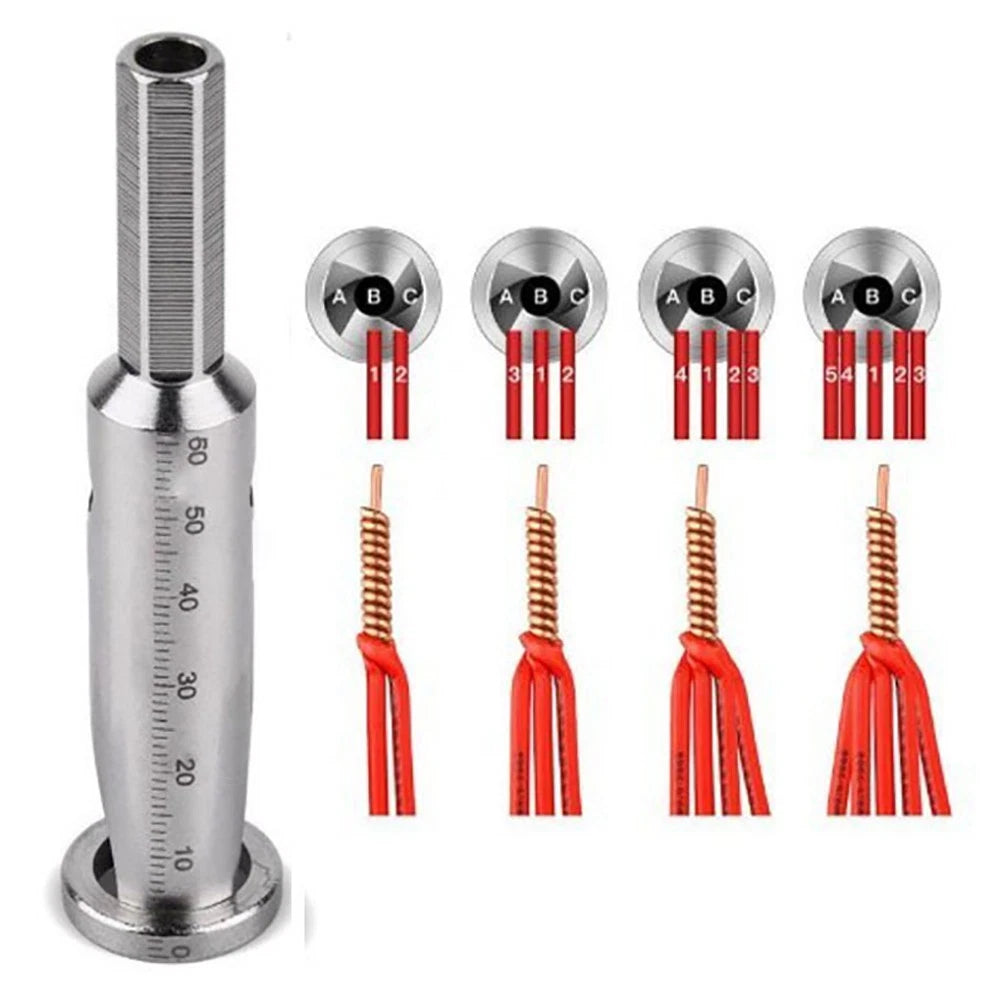 Manual Cable Line Wire Stripper Connector Twisting Tool 2.5/4 Square