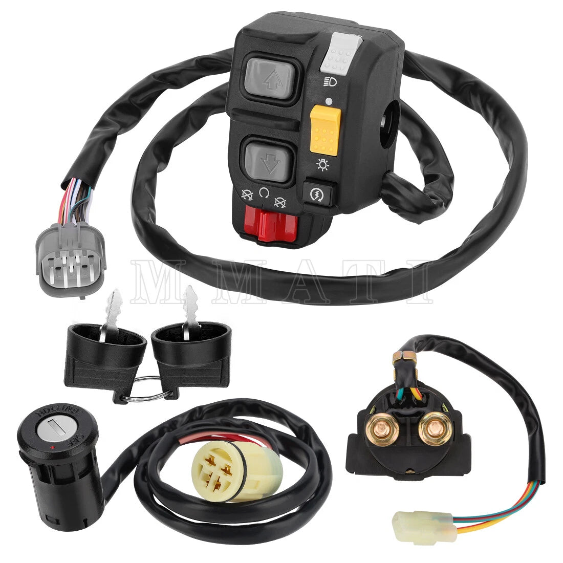 Handlebar Ignition Key Switch w/Relay for Honda Foreman Rubicon 500 (2001–2006)