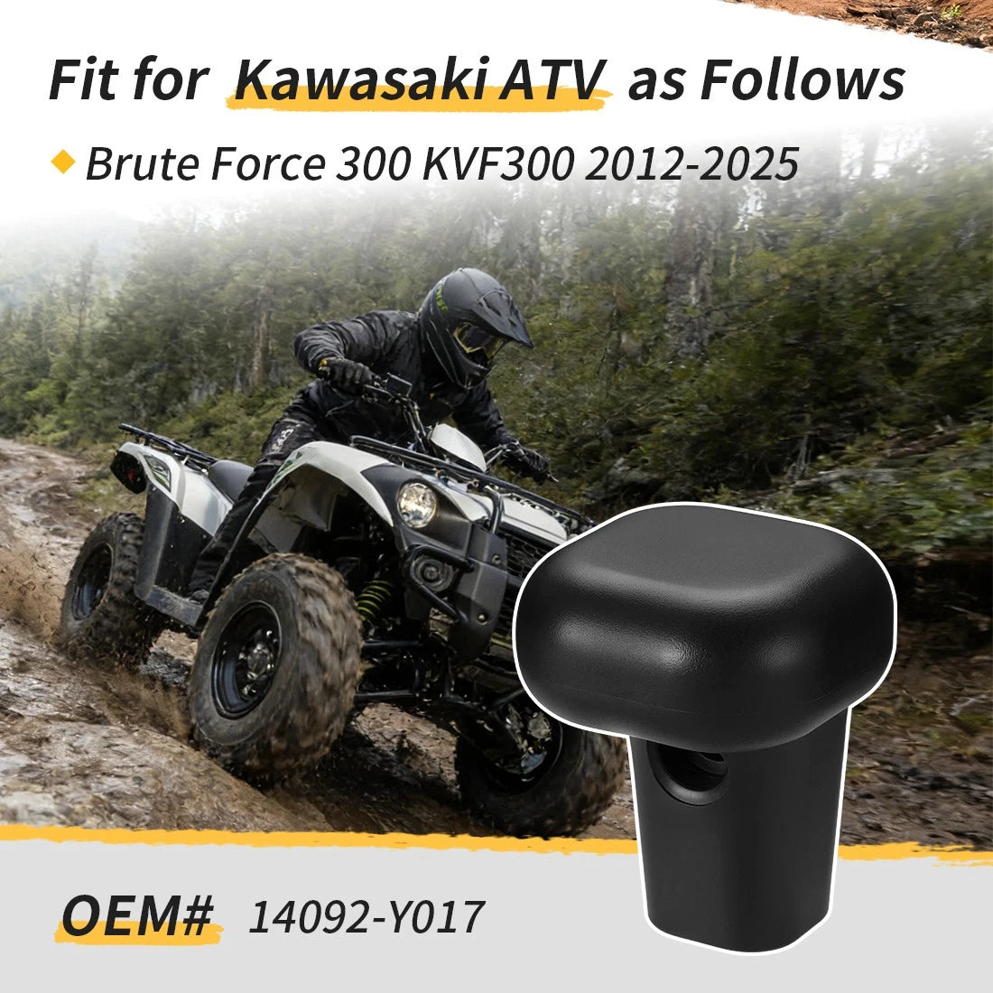 Shift Lever Knob for Kawasaki Brute Force 300 (2003–2018) 14092-Y017