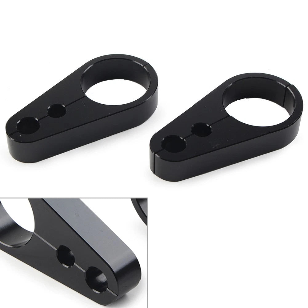 2X Brake Clutch Cable Wire Clamp Clip for Harley 1-1/4" Handlebar