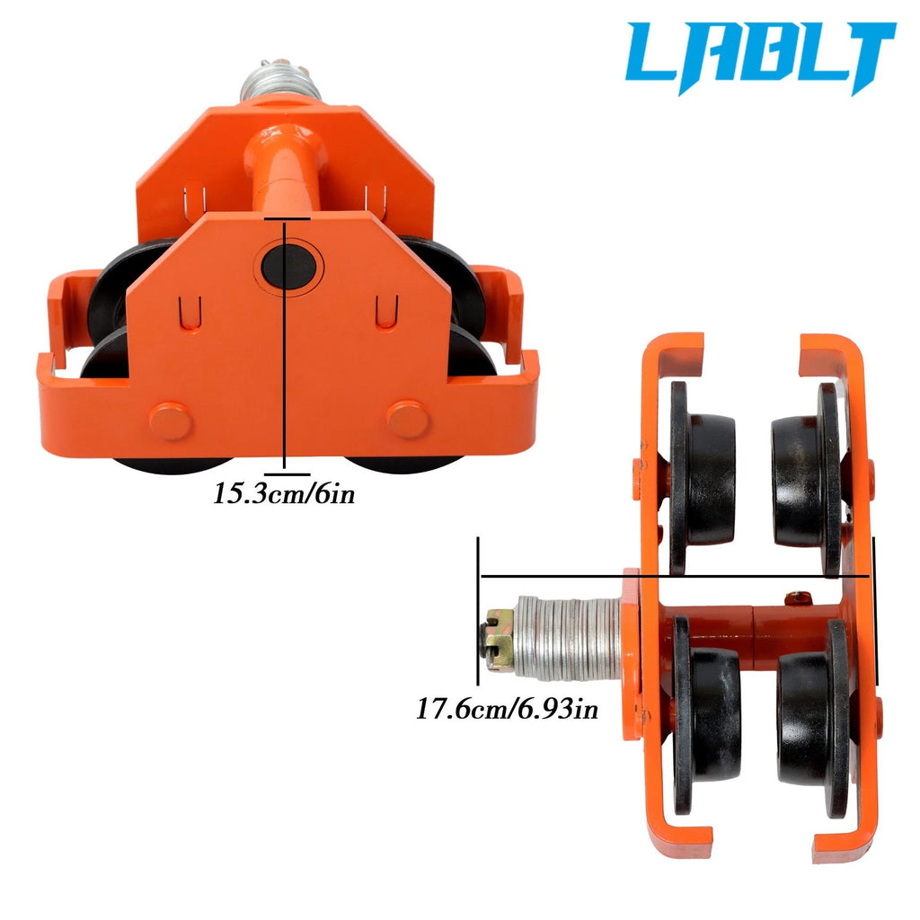 Hand Trolley for I-Beam Flange Width 65-190mm (2200lbs/1t)