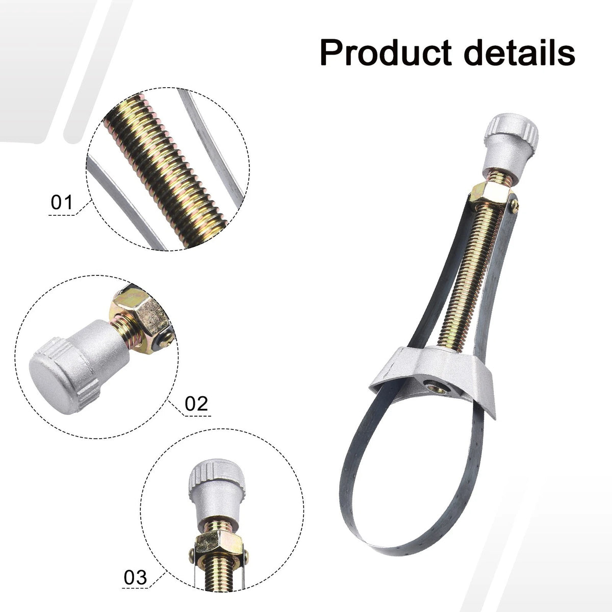 Strap Wrench for Removing Car Oil Filters (Universal Fit)