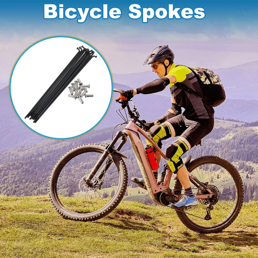 Bicycle Spokes Nipple Replacement 14G 133mm for Universal Fit (All Years)