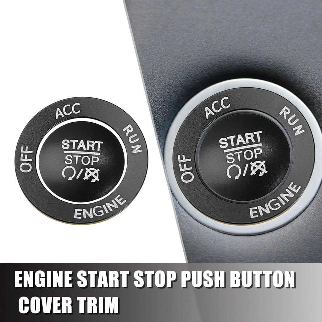 Engine Start Stop Push Start Button Cover Kit for Dodge Charger Challenger (2015–2023)