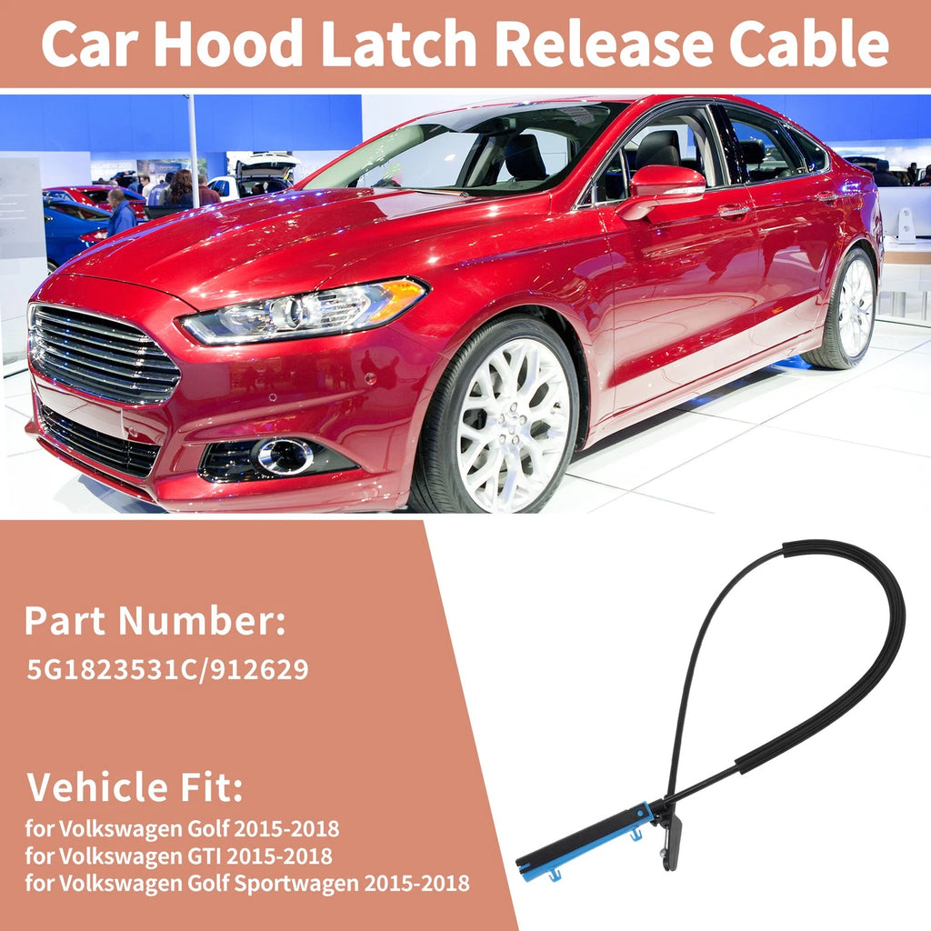 Hood Release Cable Front for Volkswagen Golf Sportwagen GTI (2015–2018)