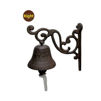 Rustic Iron Bird Doorbell for Garden Wall Hanging Decor