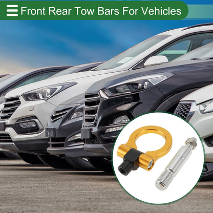 Tow Hook Set for Mazda RX8 (2003–2008) 11mm Aluminum Alloy Gold Tone