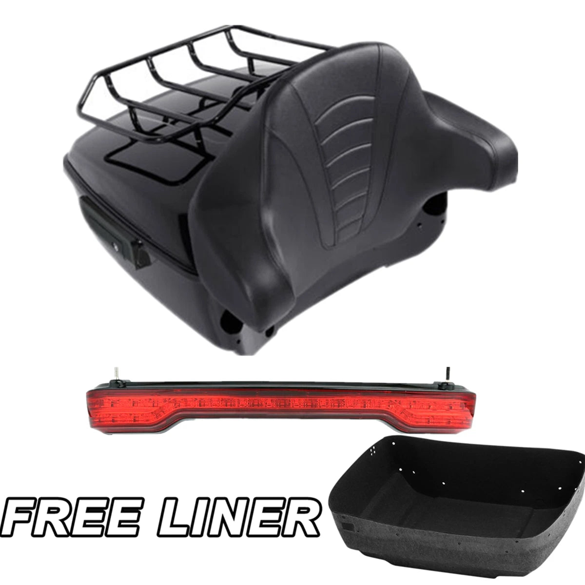 Trunk Rack Pad & Tail Light for Harley Touring Models (2014–2023)