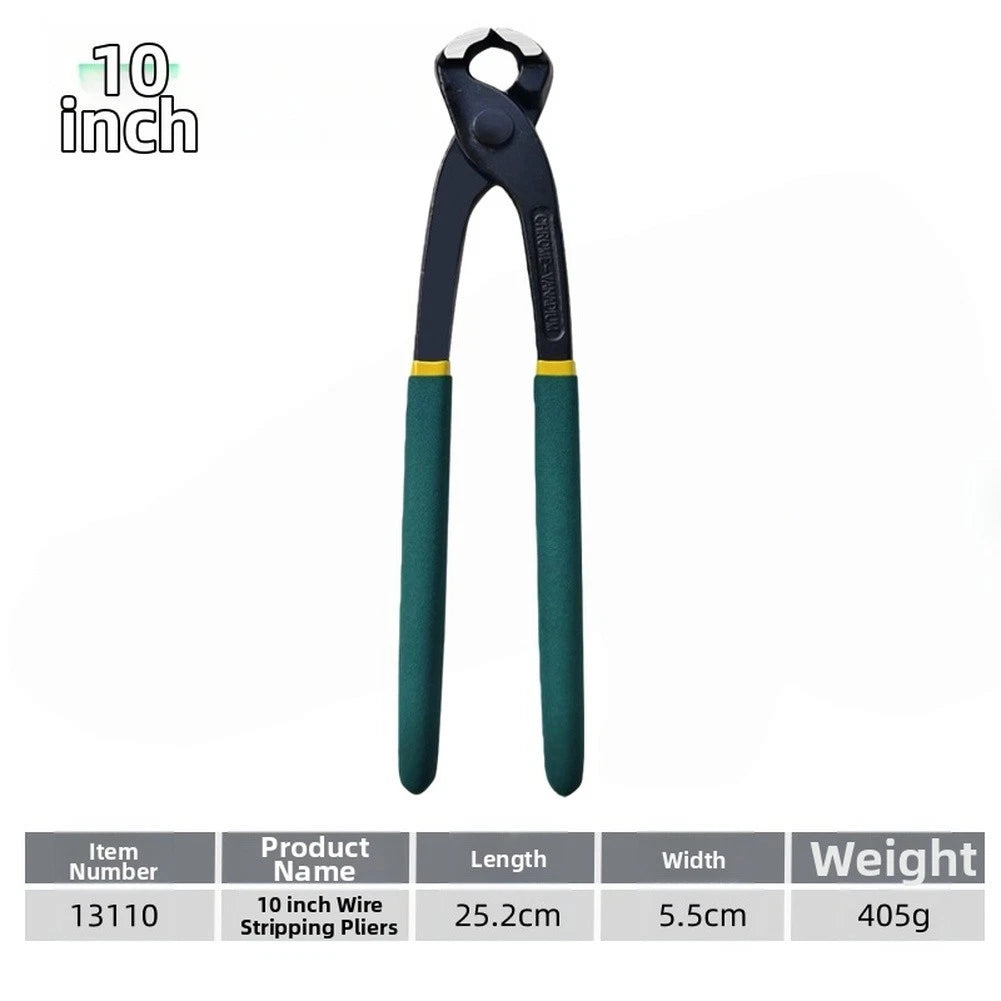 Hardened Wire Tie Pliers with Chrome Vanadium Head for Increased Longevity