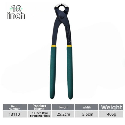 Hardened Wire Tie Pliers with Chrome Vanadium Head for Increased Longevity