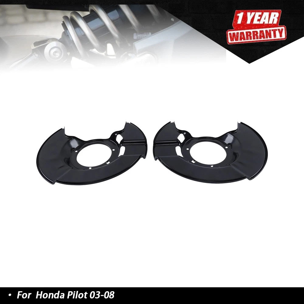 2X Front Brake Dust Shields for Honda Pilot (2003–2008)